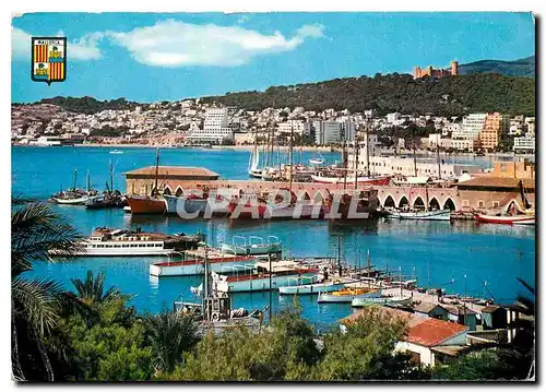 Cartes postales moderne Mallorca Palma Vue partielle du Port