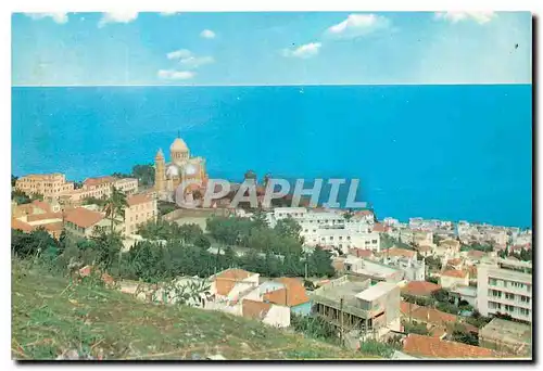 Moderne Karte Alger Vue Generale sur notre Dame d'Afrique