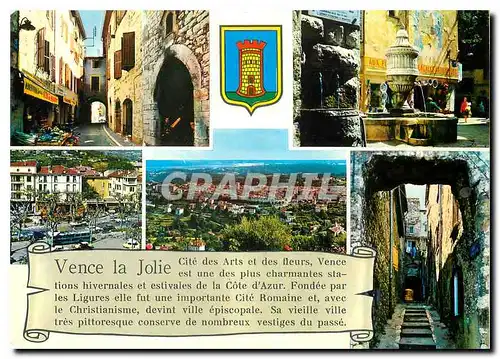 Cartes postales moderne Vence la Jolie Cite des Arts et des fleurs