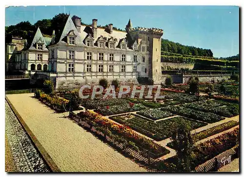 Moderne Karte Villandry Indre et Loire Le Chateau et le jardin potager