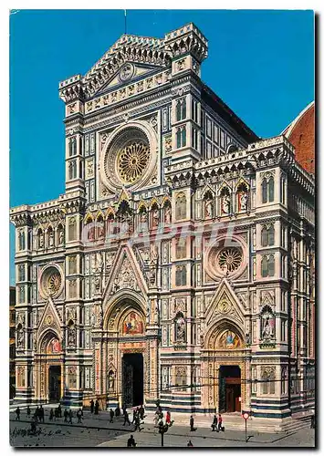 Cartes postales moderne Firenze Facade de la Cathedrale