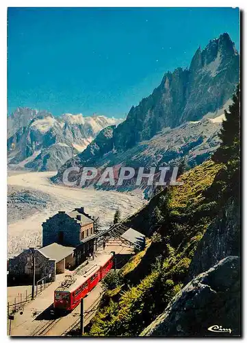 Cartes postales moderne Chamonix Mont Blanc Hte Savoie La gare du Montenvers