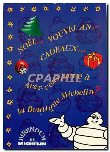 Moderne Karte Noel Noevel an Cadeaux