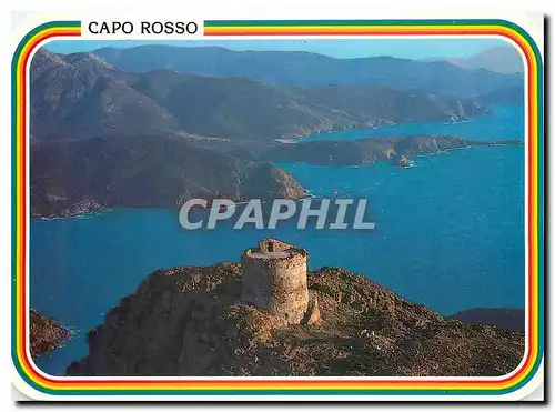 Moderne Karte Charmes et Couleurs de la Corse La Tour du Capo Rosso