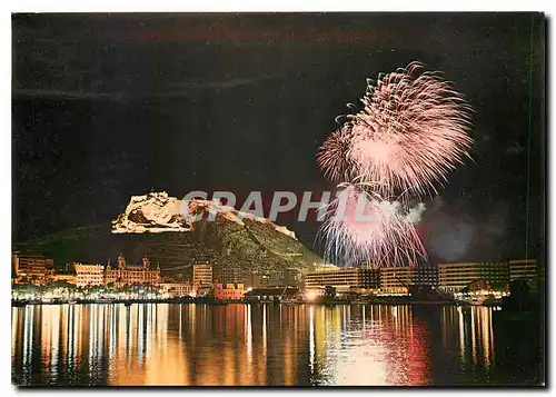 Cartes postales moderne Alicante Alicante la nuit