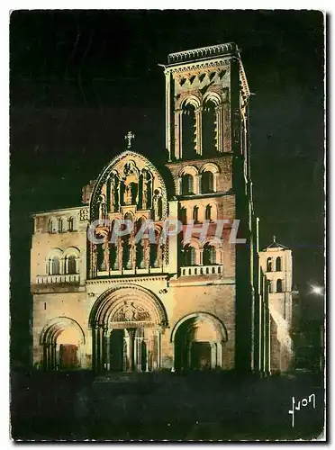 Moderne Karte Vezelay Yonne Basilique de la Madeleine