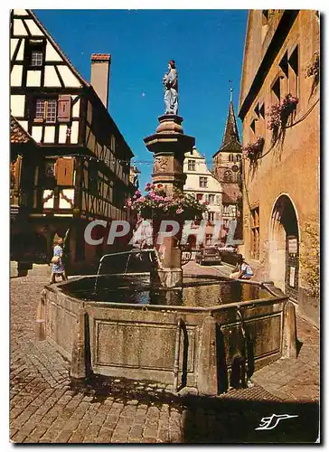 Cartes postales moderne Turckheil Fontaine Stockbrune