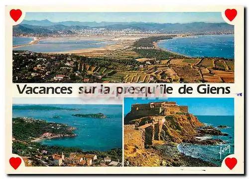Moderne Karte La Cote d'Azur Presqu'ile de Giens Var