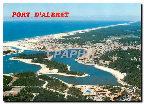 Moderne Karte Port d'Albret Vieux Boucau Soustons