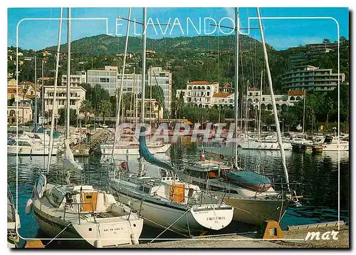 Moderne Karte La Cote d'Azur Le Lavandou Var Le Port