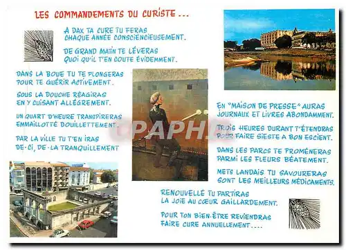 Cartes postales moderne Dax Les commandements du curiste