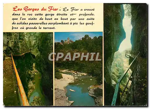 Cartes postales moderne Les Gorges du Fier Haute Savoie