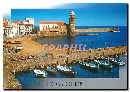 Moderne Karte Collioure Pyrenees Orientales