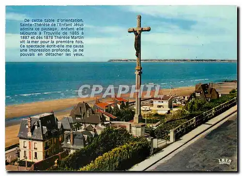 Cartes postales moderne Deauville Trouville Le Calvaire des Roches Noires et la Pointe du Havre
