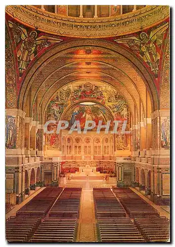 Moderne Karte Lisieux Calvados Basilique Ste Therese de Lisieux Interieur