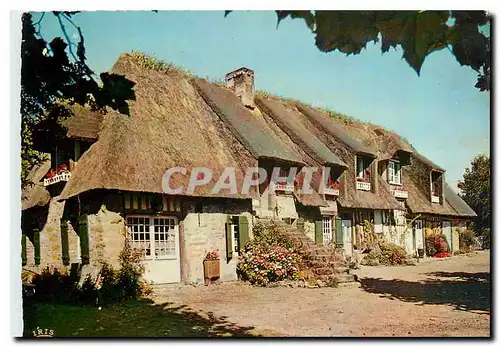 Cartes postales moderne La Luxuriante Normandie Maison Normande au toit de Chaume