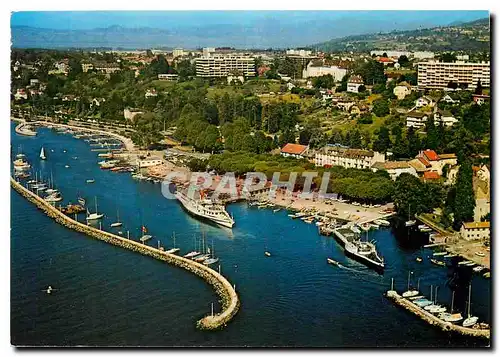 Cartes postales moderne Thonon les Bains Haute Savoie Le Port et la Ville Bateaux