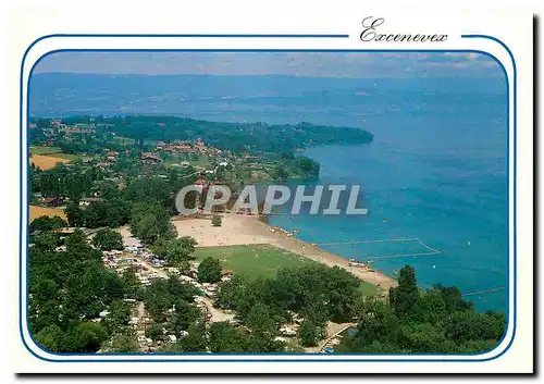 Cartes postales moderne Lac Leman France Excenevex Hte Savoie Camping la Pinede et la Plage