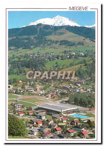 Moderne Karte Megeve Haute Savoie Vue partielle de la station