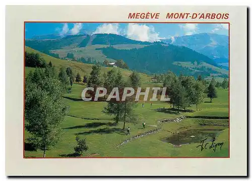 Moderne Karte Megeve Mont d'Arbois Haute Savoie France