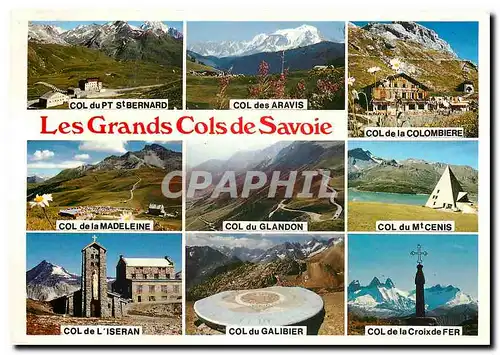 Moderne Karte Les Grands Cols de Savoie