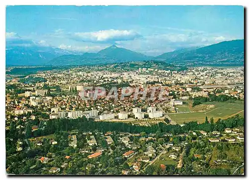 Moderne Karte Annemasse Haute Savoie Vue generale aerienne et les environs