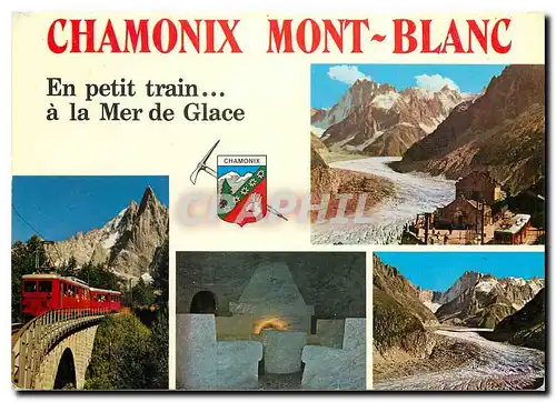 Cartes postales moderne Chamonix Mont Blanc La Mer de Glace