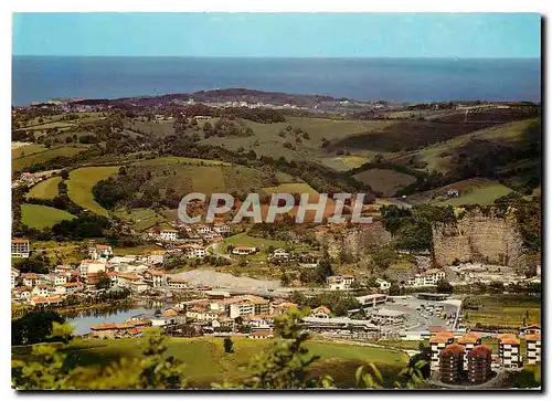 Cartes postales moderne Behobie Pyr Atl Vue generale et le Poste Frontiere