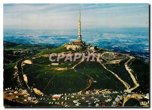 Moderne Karte Auvergne En avion sur le Puy de Dome