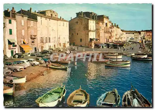 Moderne Karte Saint Tropez Var Le Quai Jean Jaures et le Quai Balli de Suffren