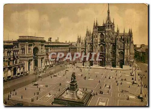 Moderne Karte Milano Piazza Duomo