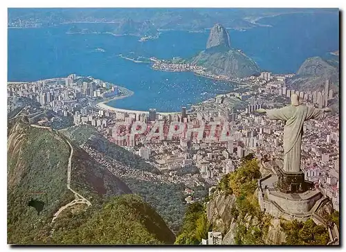 Cartes postales moderne Brasil Rio de Janeiro Aerial View
