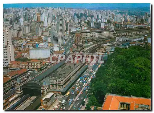 Moderne Karte Sao Paolo Brasil Railway Station