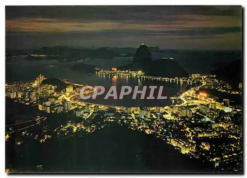 Moderne Karte Brasil Turistico Rio de Janeiro Vista panoramica