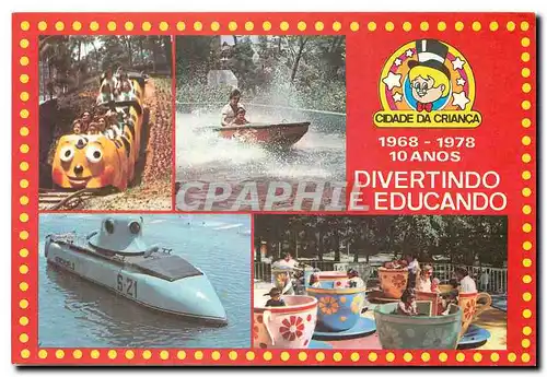 Cartes postales moderne Divertindo e educando Sous Marin