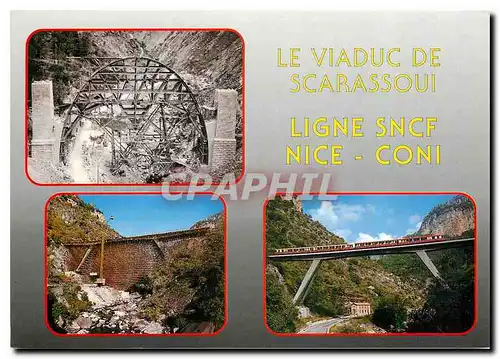 Cartes postales moderne Le Viaduc de Scarassoui Lgne Nice Coni