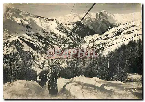 Cartes postales moderne Valloire Galibier Savoie Le Telebenne Julliard Au fond le Perron des Encombres