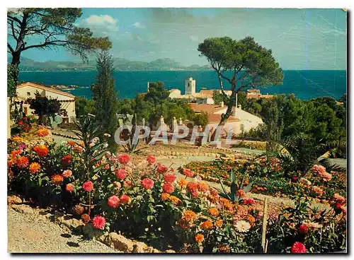 Moderne Karte La Cote d'Azur miracle de la nature Calanques des Issambres Le village dans une corbeille de fle