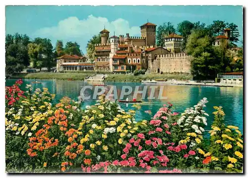 Cartes postales moderne Torino Le fleuve Po et le village medievale