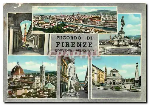 Moderne Karte Ricordo di Firenze