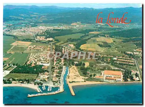 Ansichtskarte AK La Londe les Maures Vue aerienne du port de Miramar