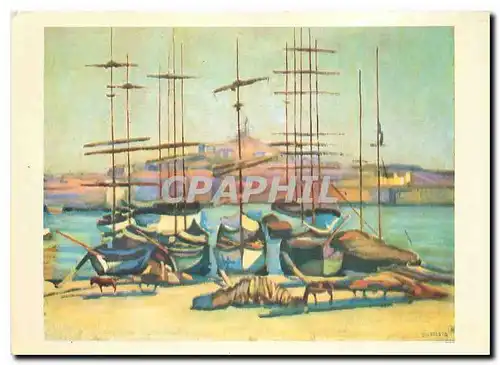 Cartes postales Les Chefs d'oeuvre du Musee du Havre Charles Camoin 1879 Port de Marseille