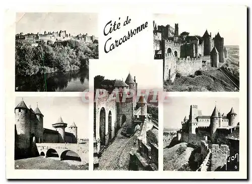 Cartes postales moderne Cite de Carcassonne Aude Vue generale