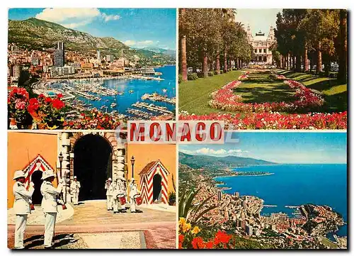 Cartes postales moderne Principaute de Monaco Vue generale Le Casino Le Palais