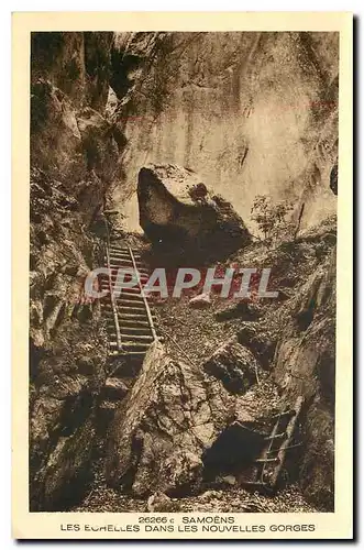 Ansichtskarte AK Samoens Les Echelles dans les Nouvelles Les Gorges