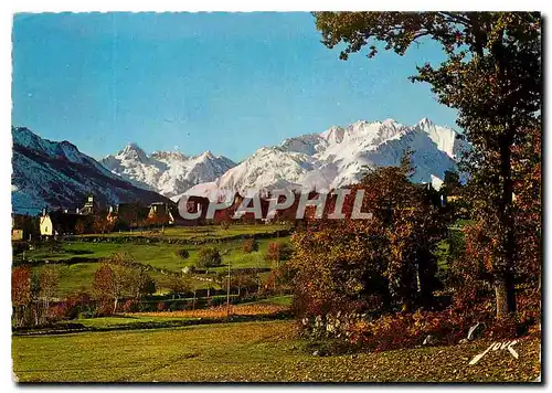 Cartes postales moderne D'Argeles Col d'aubisque HP Arras le Village et le Massif des Gabizo
