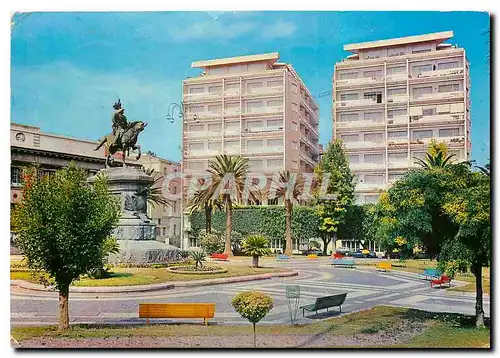 Cartes postales moderne Catania Place Roma Monument A Vittorio Emanuele II