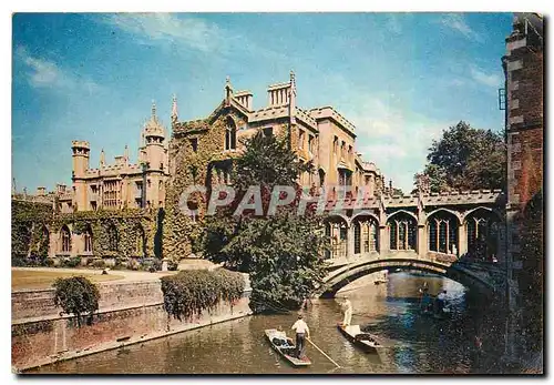 Cartes postales moderne Bridge of Sights St John's college Cambridge