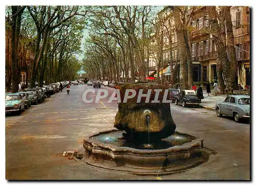 Moderne Karte Aix en Provence Fontaine Thermale sur le Cours Mirabeau