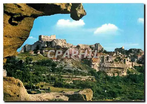 Moderne Karte Les Baux de Provence Vue d'Ensemble